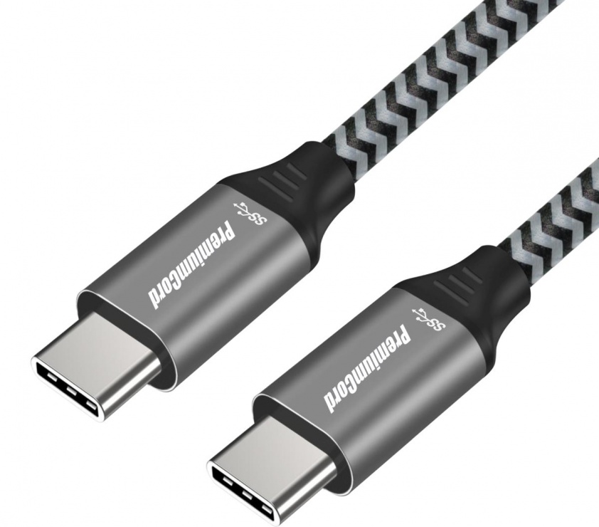 Cablu USB 3.2-C Gen 1 la USB type C T-T brodat 2m, ku31ct2 2m imagine noua 2022